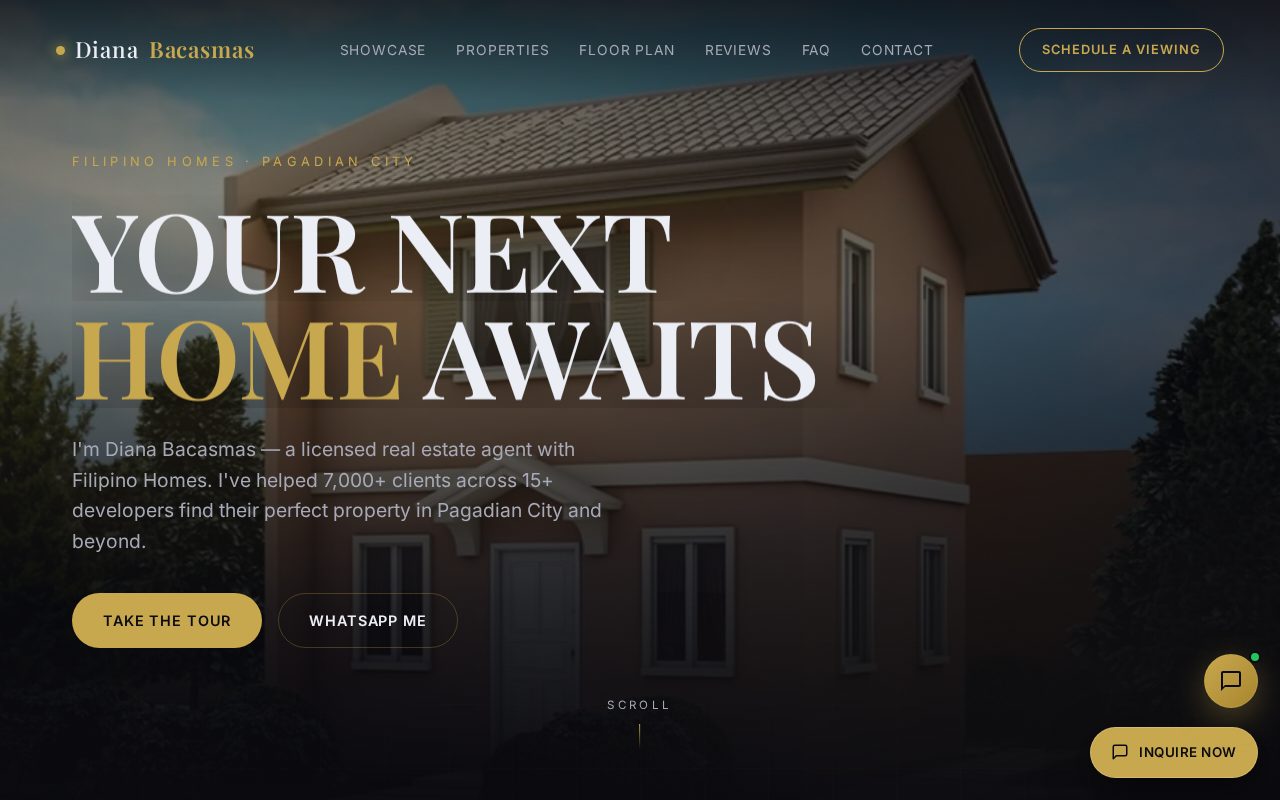 Diana Bacasmas real estate website